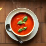 Easy Tomato Basil Soup - From Hearth to Stove