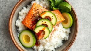 Furikake Salmon Rice Bowls