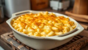 Homemade mac and cheese