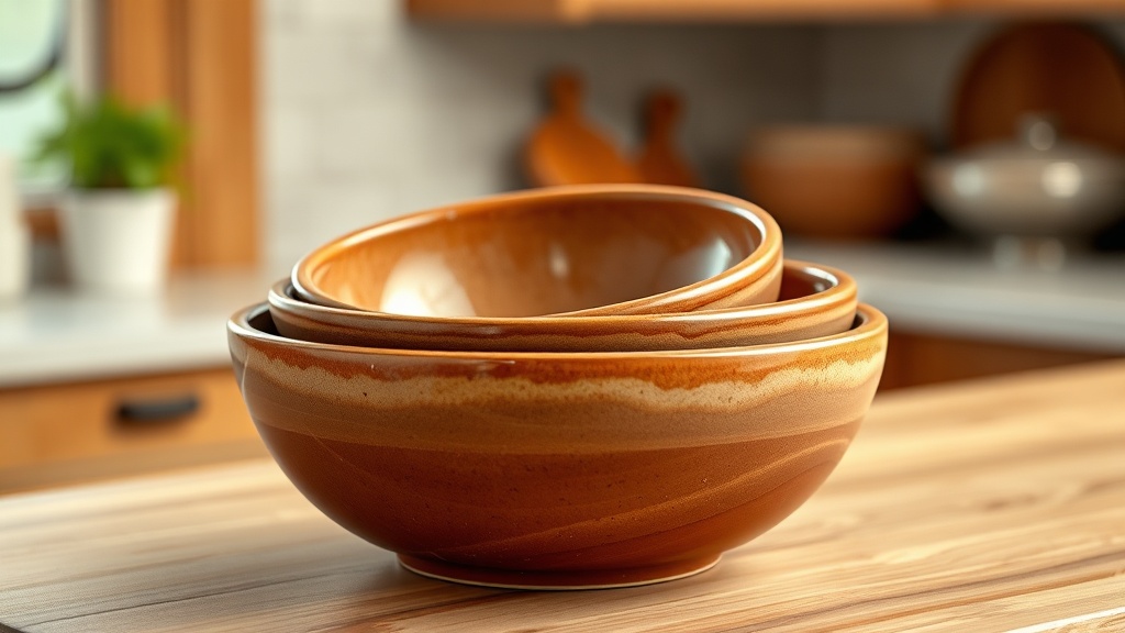 Ceramic Mixing Bowls (Set of 3)