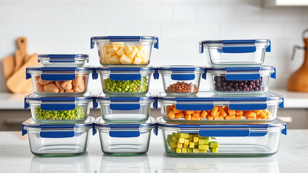 Glass Food Storage Container Set (10-Piece)